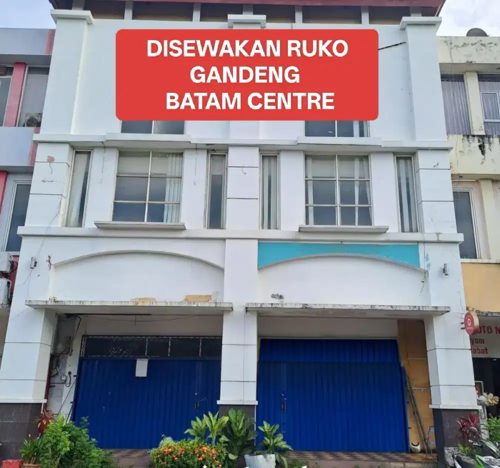 Disewakan Ruko Ganding 
 Batam Center