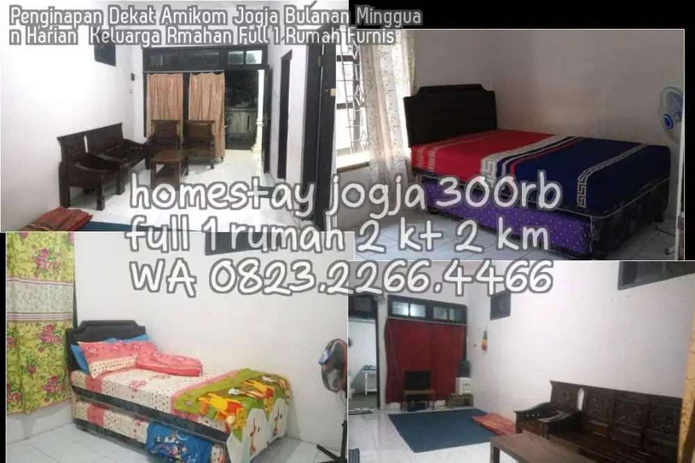Penginapan Dekat Amikom Jogja Bulanan Mingguan Harian  Keluarga Rmahan