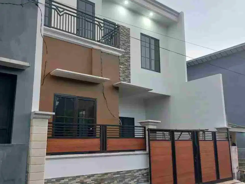Rumah baru 2 lantai 3KT 3 KM di kodau LT 82 LB 108 SHM