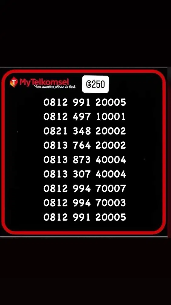 Perdana cantik/nomer cantik