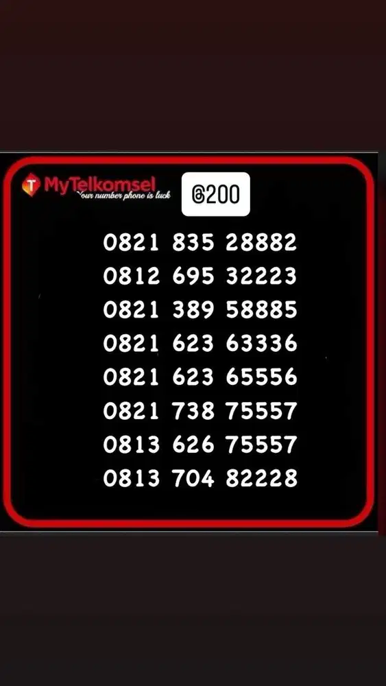 Perdana cantik/nomer cantik