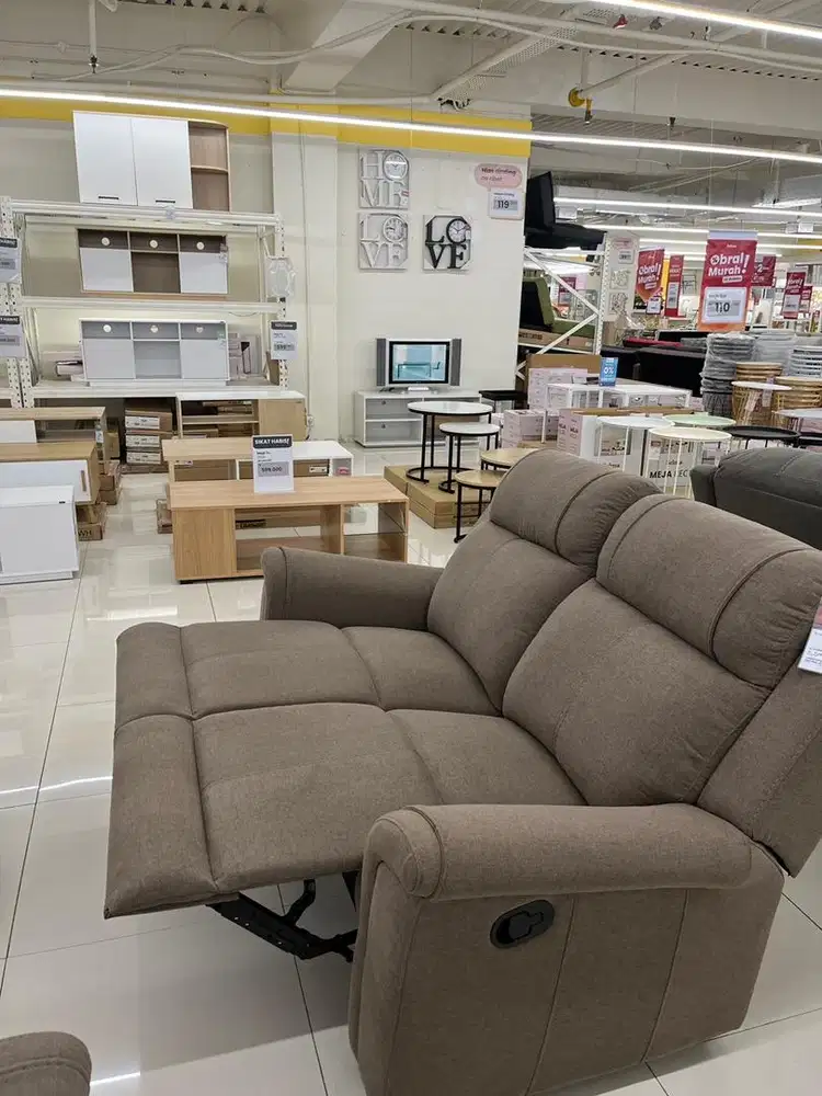 sofa recliner 2seater lorian by selma