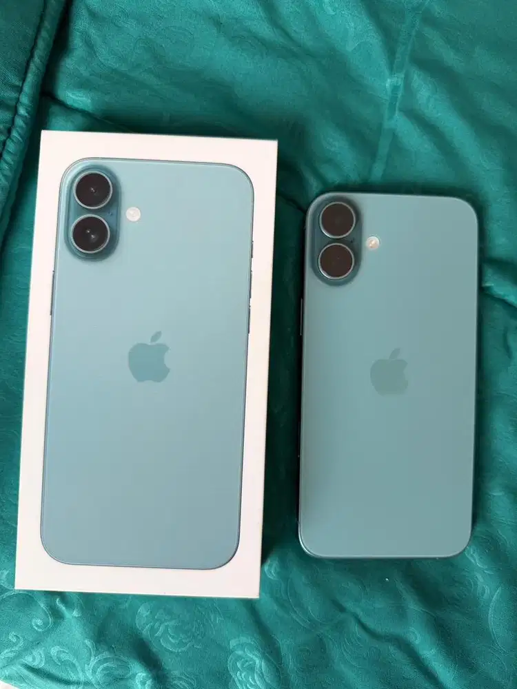Dijual iphone 16 plus 256 gb (teal green)