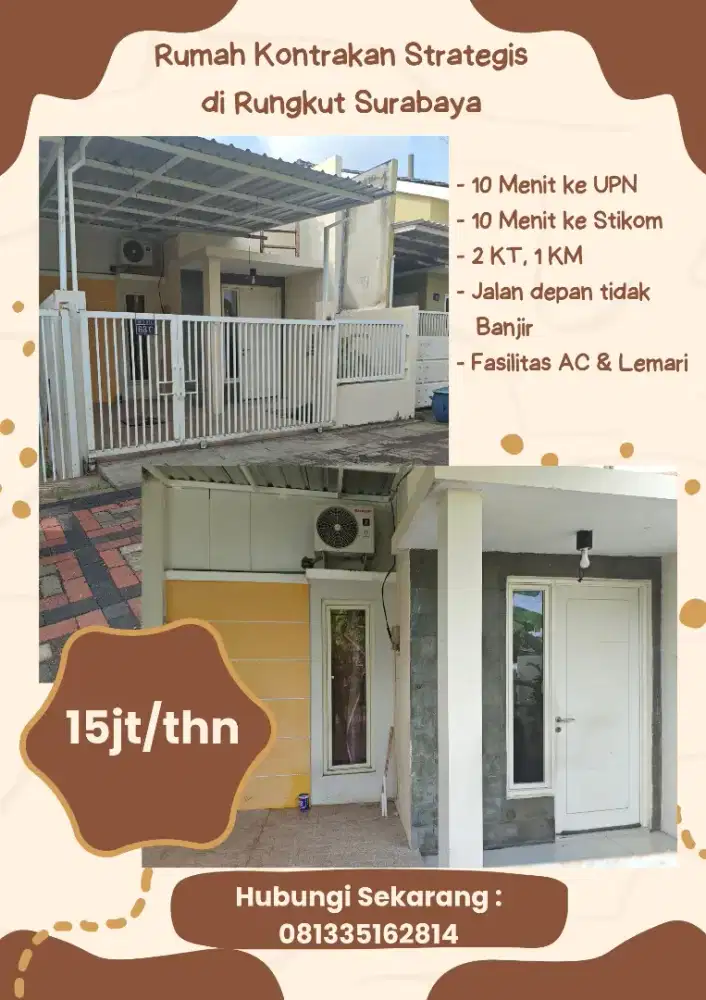 Rumah Kontrakan Strategis Surabaya