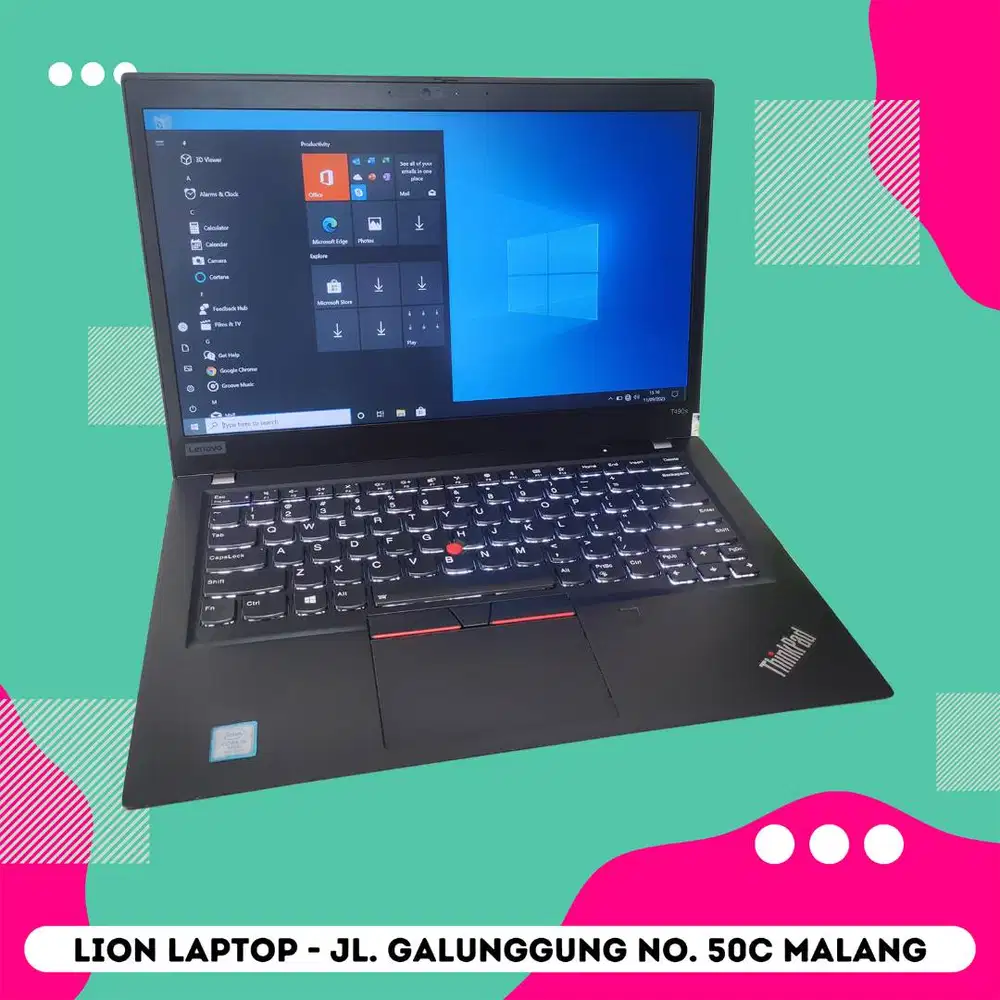 RAM 16GB SSD 512GB Core i5 Slim Lenovo Thinkpad T490s [29|12]