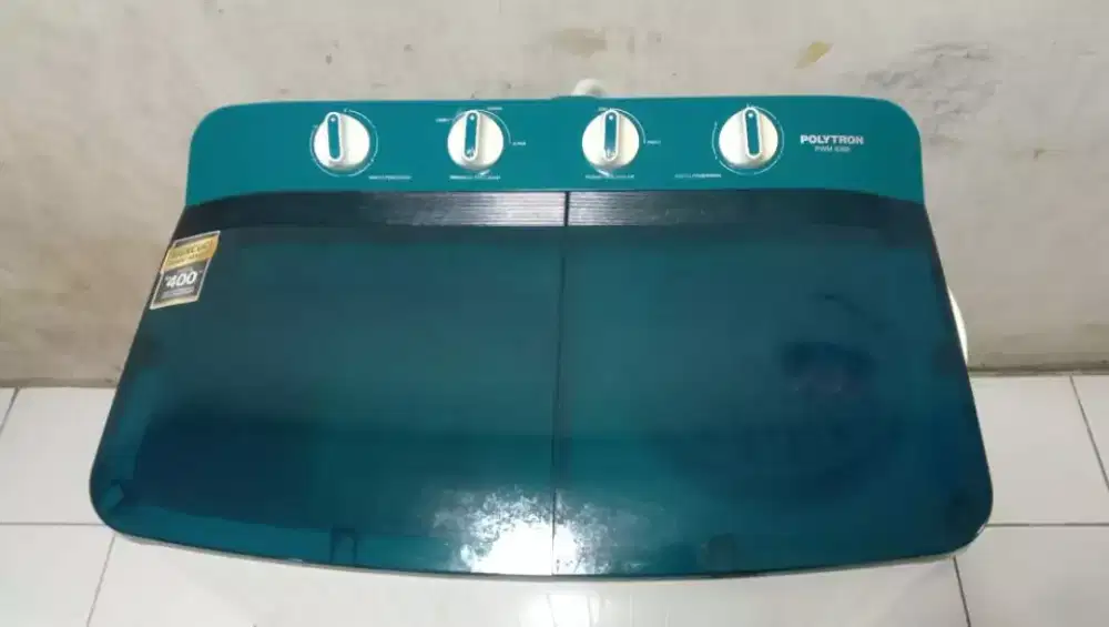 Mesin cuci 2 tabung polytron 9kg