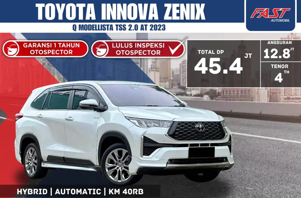 TOYOTA INNOVA ZENIX Q HYBRID MODELLISTA 2023 AT 2.0 SERVICE RECORD#F4S