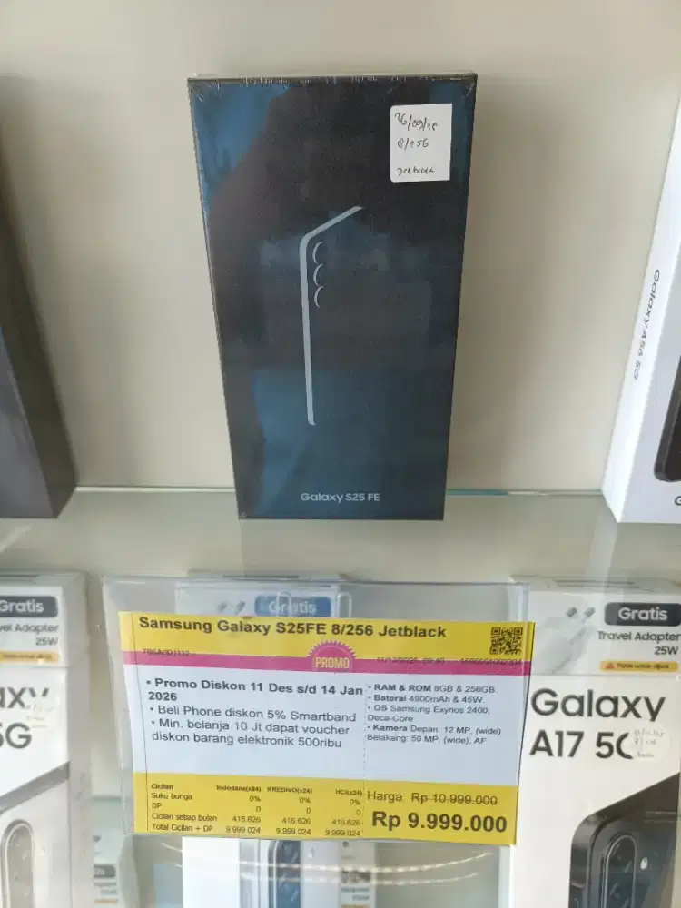 Kredit Kredivo Samsung Galaxy S25Fe 256GB Bunga 0 Tanpa Dp