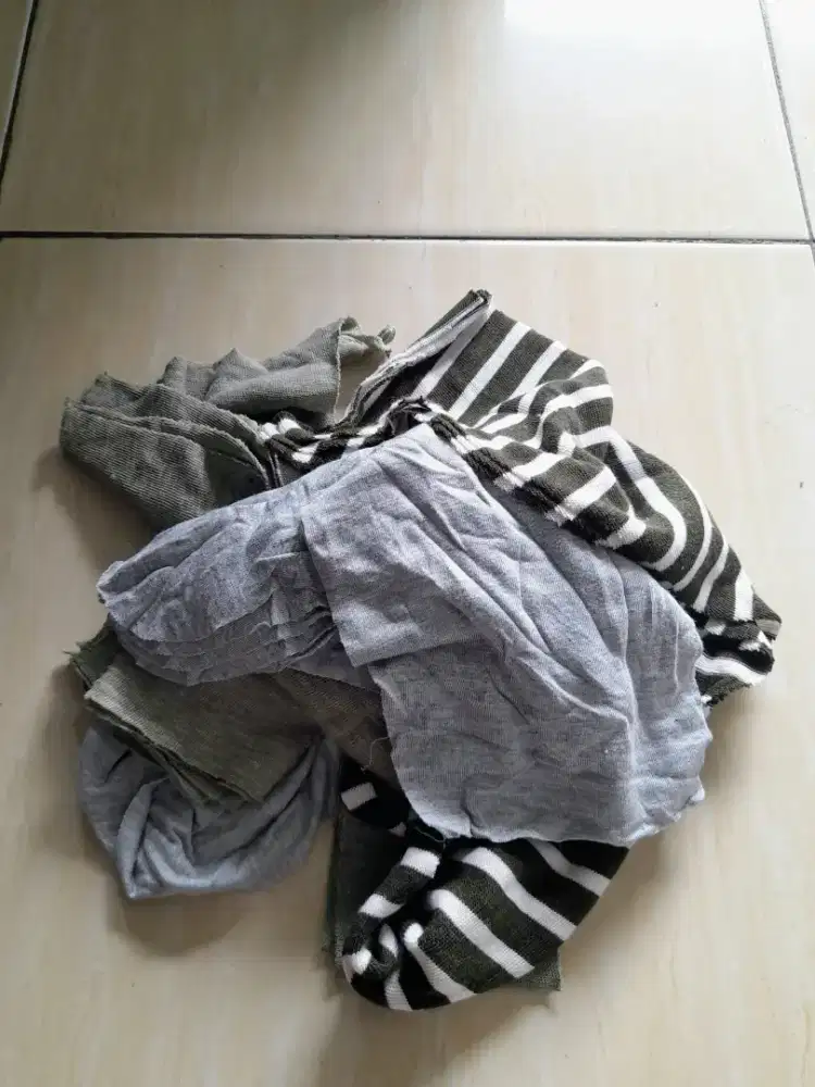 Kain majun perca tanpa jahit lap pembersih serbaguna berbahan katun