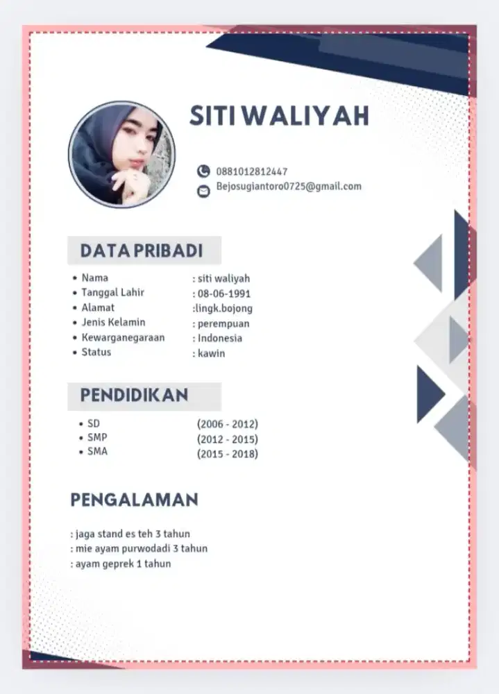 Mencari pekerjaan prilen