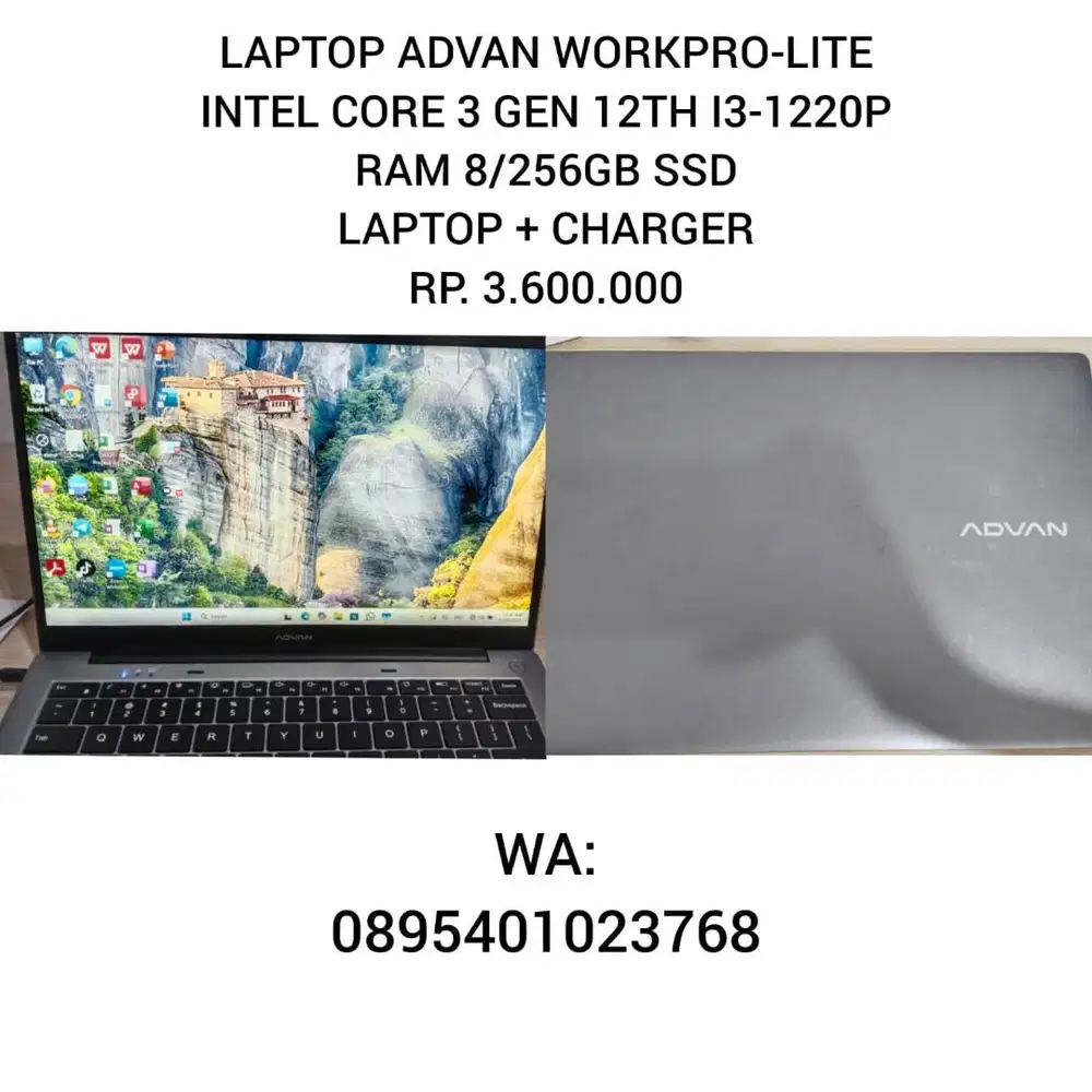 LAPTOP ADVAN WORKPRO-LITE | RAM 8/256GB SSD