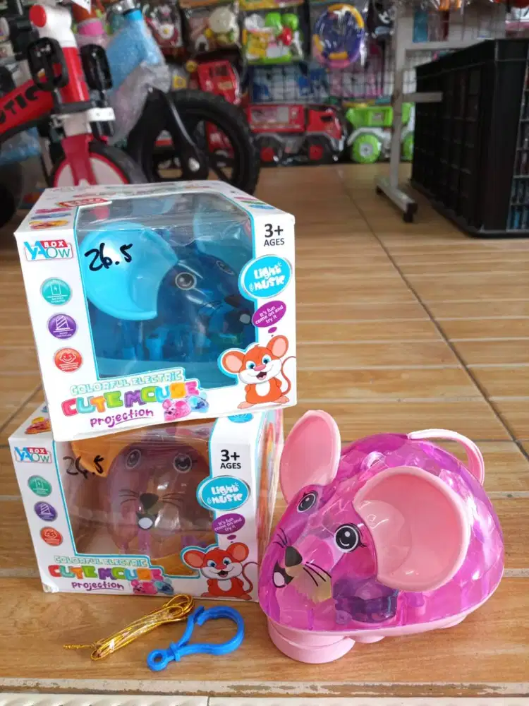 mainan anak tikus baterai