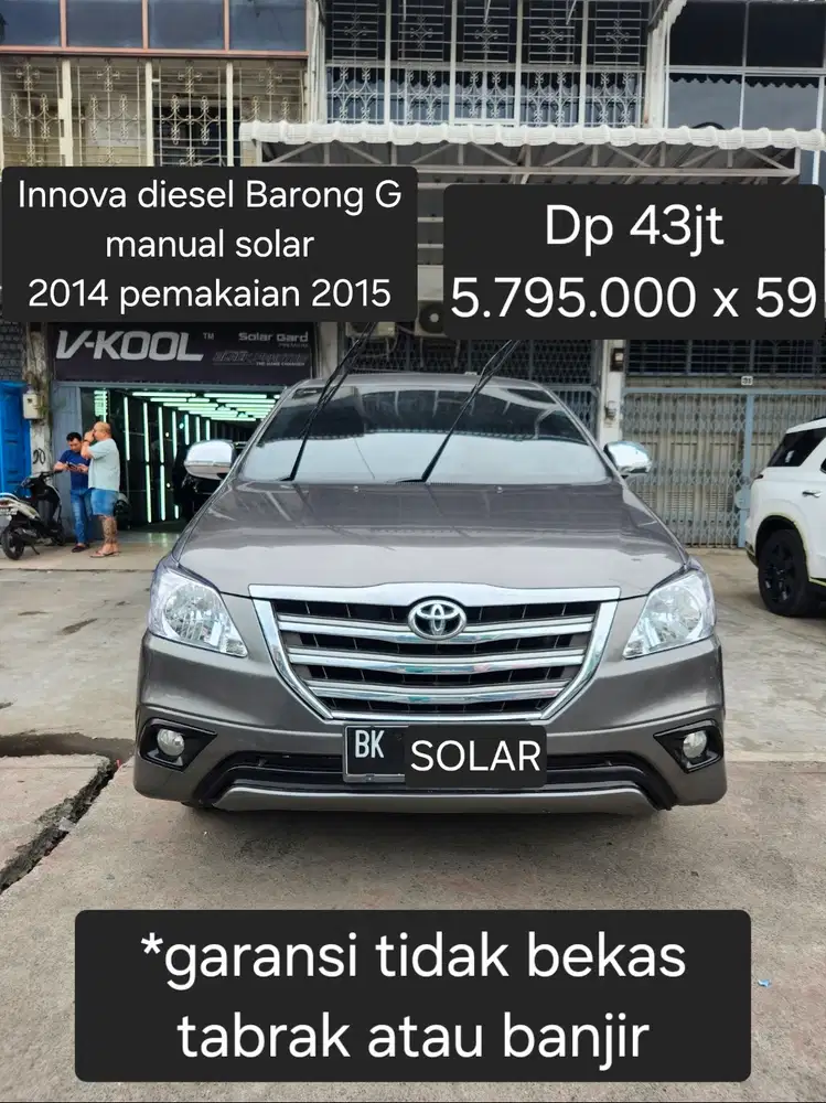 Innova Diesel G manual solar 2014 pemakaian 2015