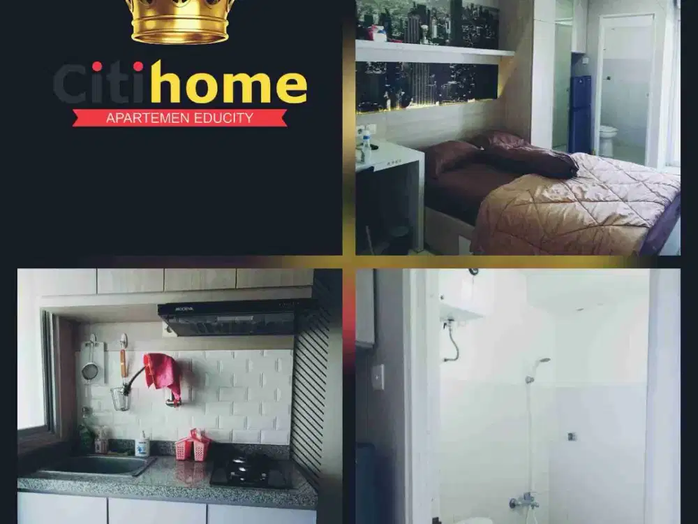 menyewakan apartemen educity 1BR Tahunan by citihome