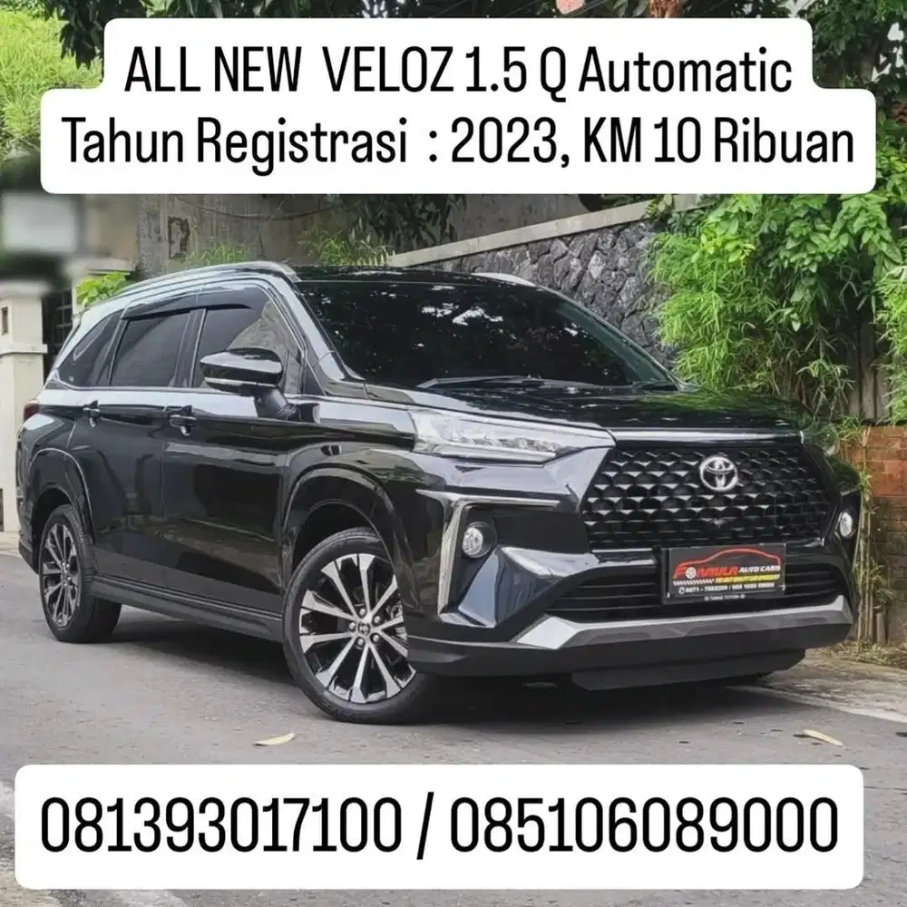 km 10 ribuan, ALL NEW  VELOZ 1.5 Q Automatic
Tahun registrasi 2023