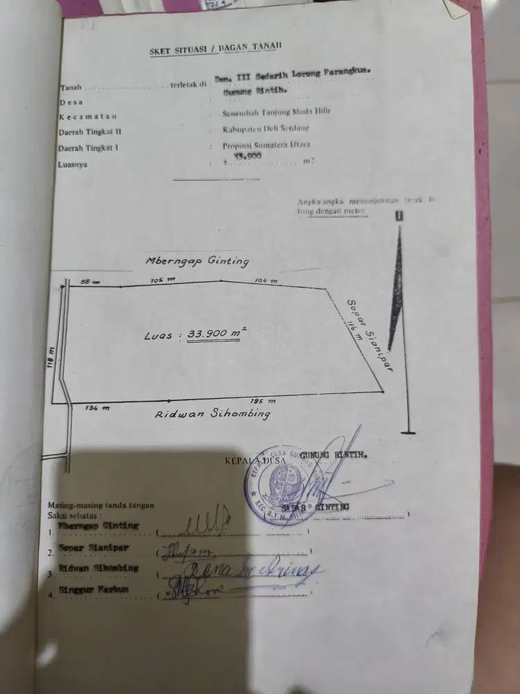 Dijual kebun sawit produktif 12,7 hektar lokasi Parangkua,talun kenas