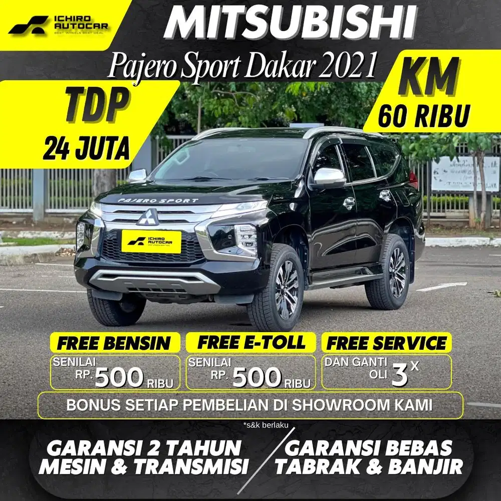 PAJERO DAKAR SPORT 2.4 KM 60RB PAJAK 11.26 PLAT GENAP