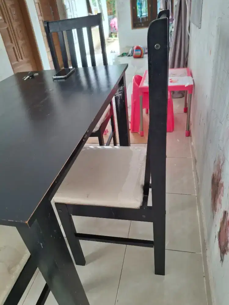 Jual dining set meja dan kursi 4 buah