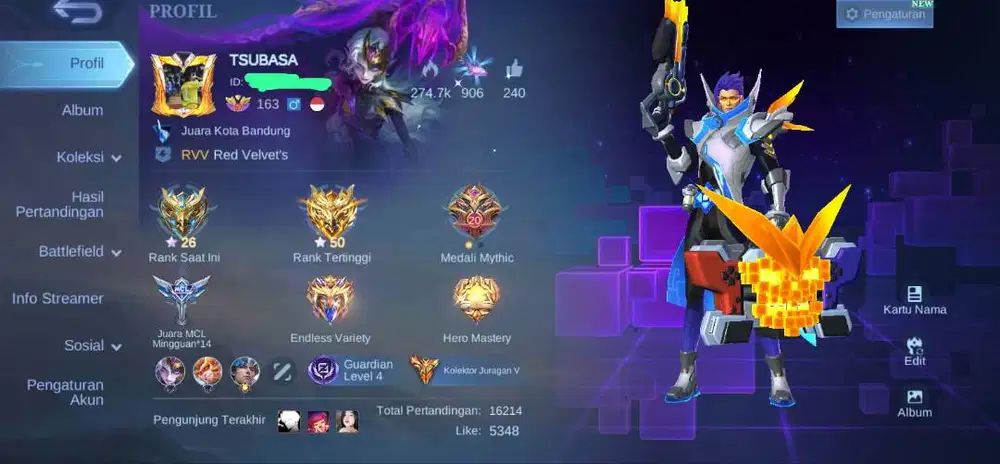 DIJUAL AKUN MOBILE LEGEND