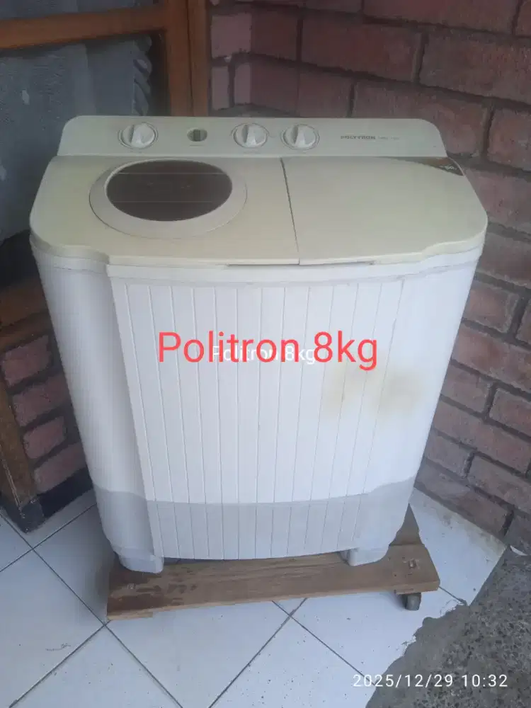 Mesin cuci merk Politron 8kg