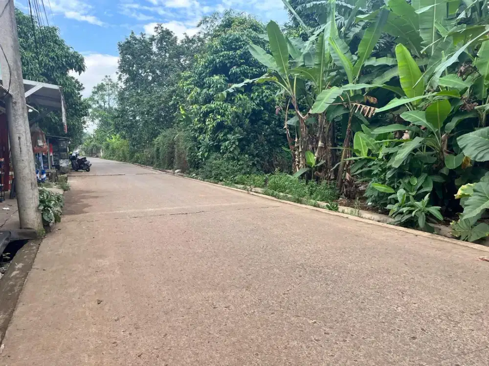 Tanah Kavling Cisauk Strategis Tepi Jalan Cor, 10 Menit TOL Legok