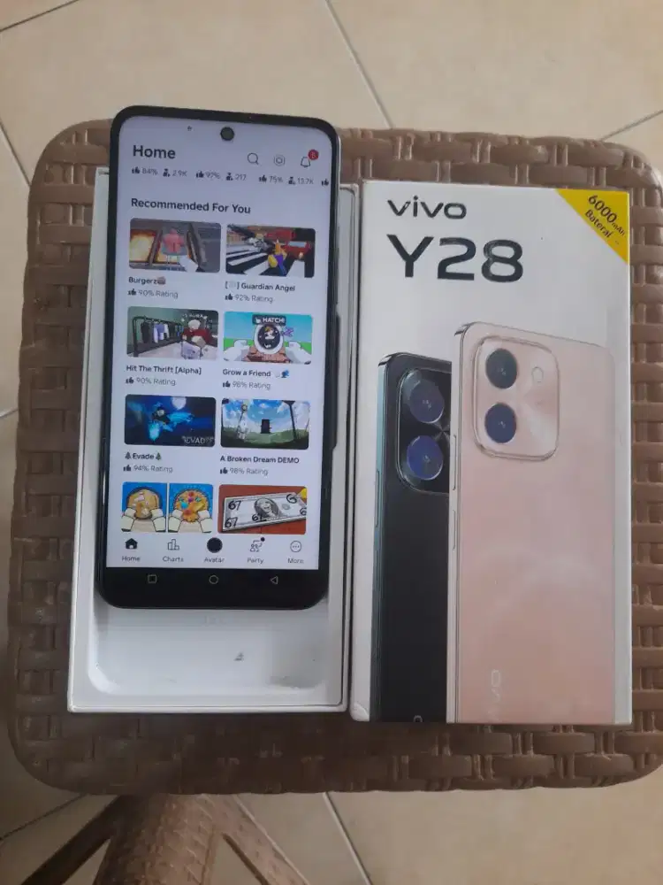 Vivo Y28-4G.Finger.NFC.RAM 6+6/128GB.MURAH.GOLDEN PONSEL