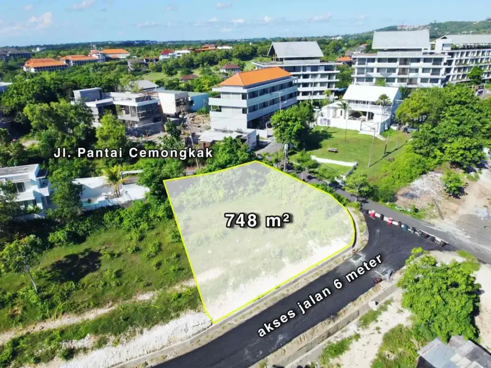tanah premium pinggir  jalan  Pantai Bingin Uluwatu