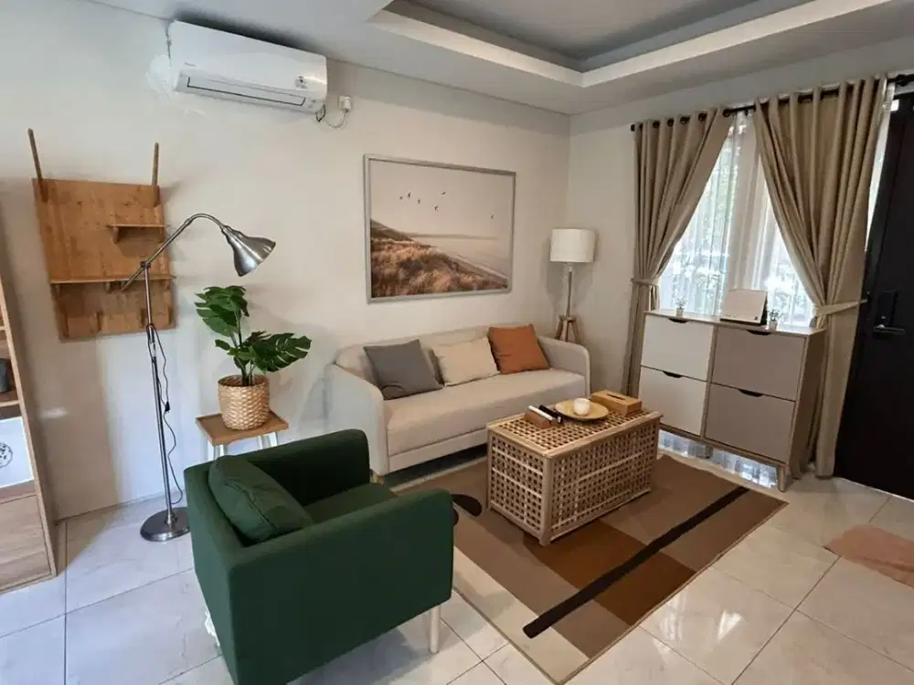 Disewakan Rumah Modern Minimalis Full Furnished Siap Huni Lokasi di Kota Baru Parahyangan Bandung