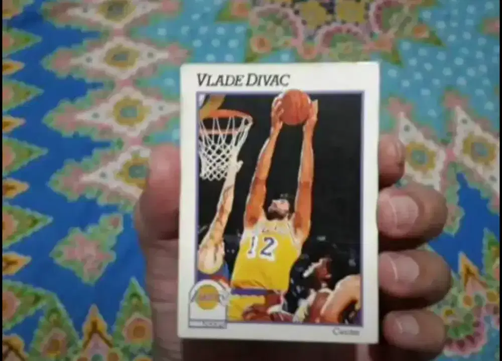 Kartu Basket Vintage Vlade Divac Lakers Original