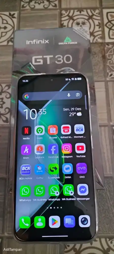 infinix gt30 5g ram 8/256 gb msh baru