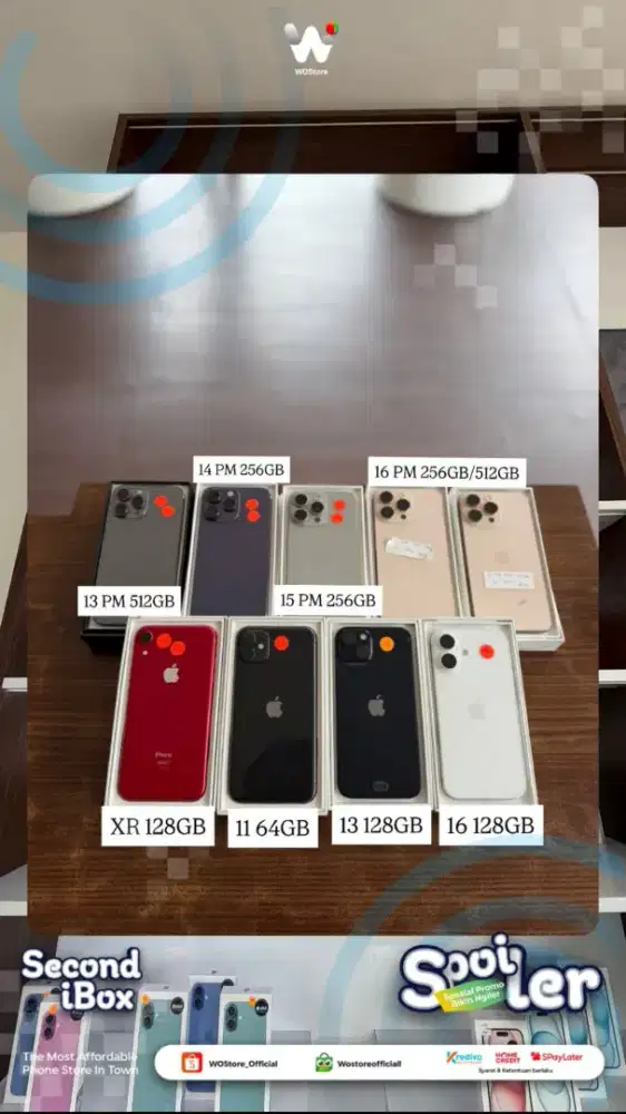 Kredit Iphone All Type, New, Second Ibox, Second Inter