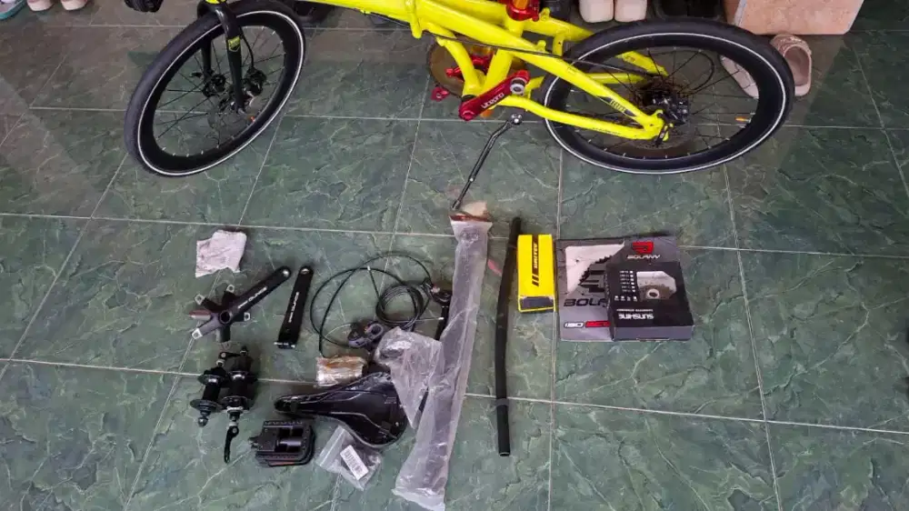 sepeda lipat elemen ecosmo z9 modif ringan