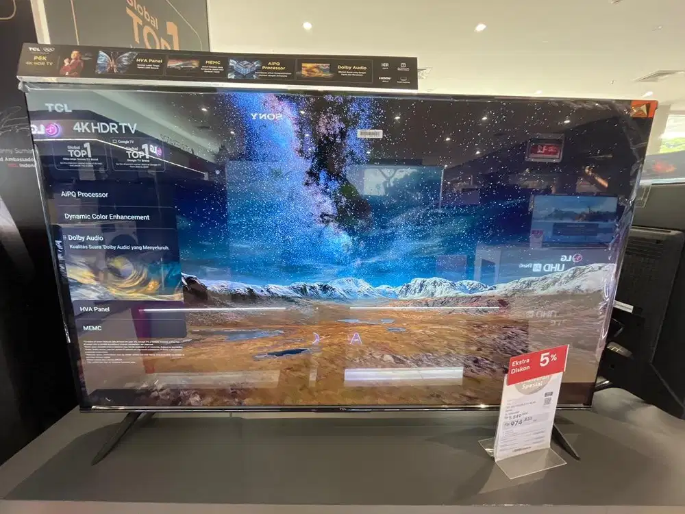 TV TCL GOOGLE 4K 55 Inch