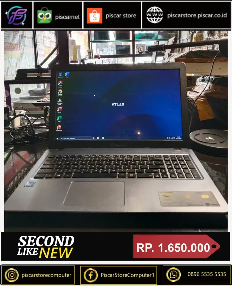 Asus vivobook X540M SSD 128GB HHD 500GB