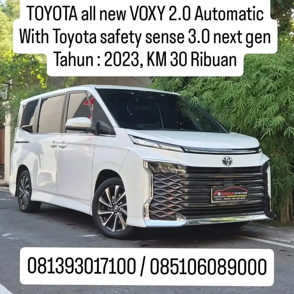 TOYOTA all new VOXY 2.0 TSS, th 2023, km 30 ribuan