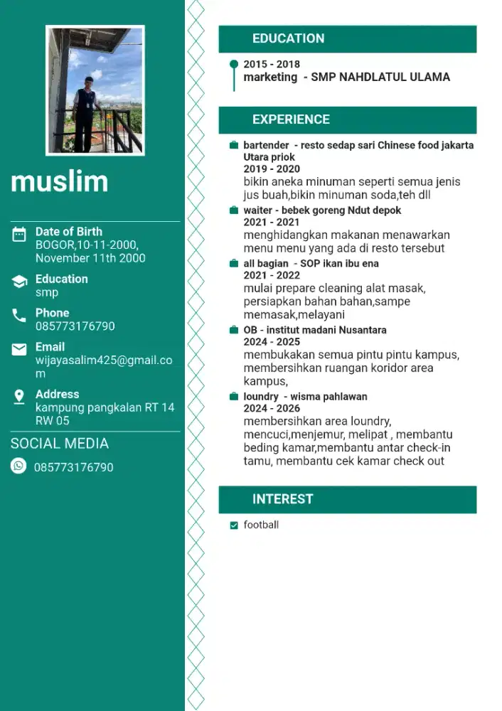 Nyari lowongan apa aja siapp