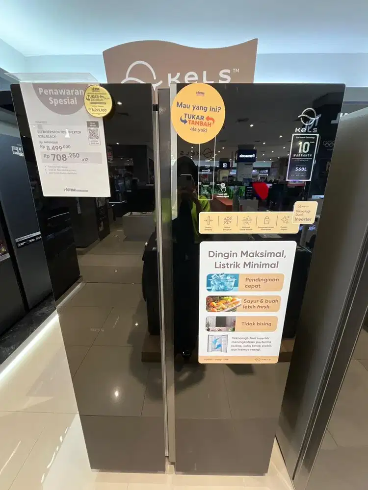 KULKAS KELS SBS INVERTER 525L