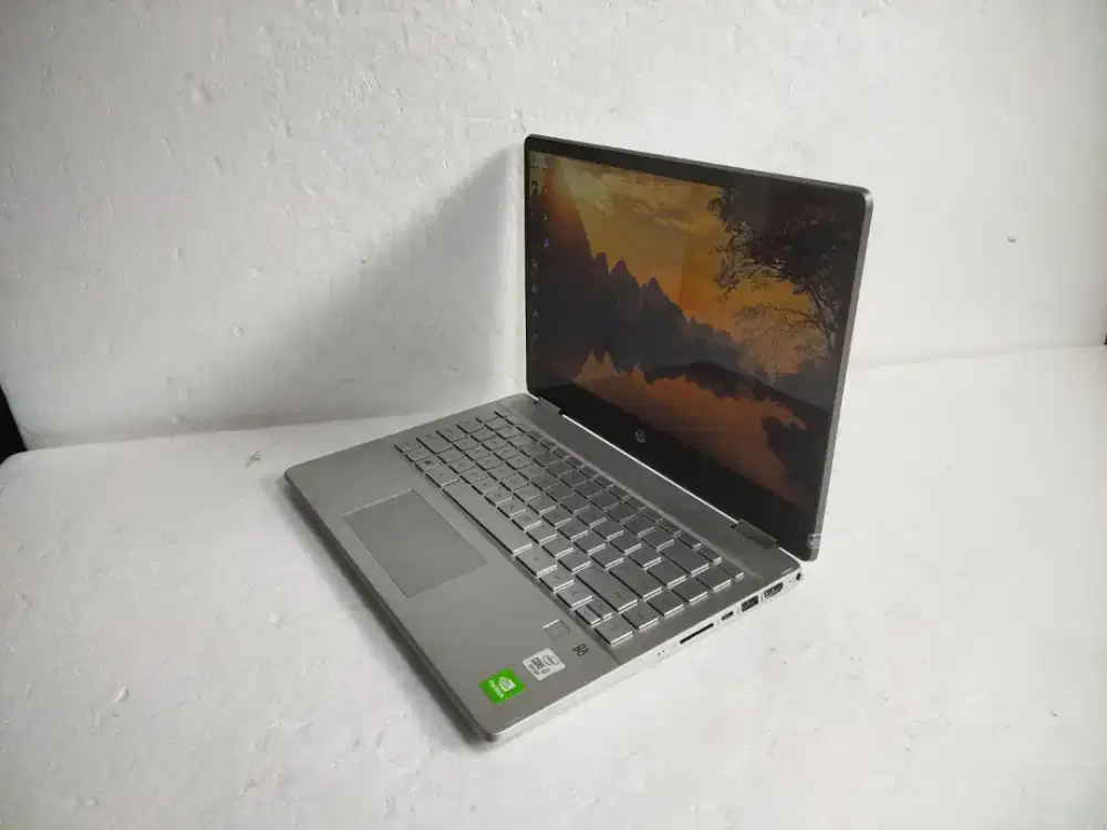 A1350 Laptop HP Pavilion X360 14-DH1005TX core i7 gen10 Layar sentuh