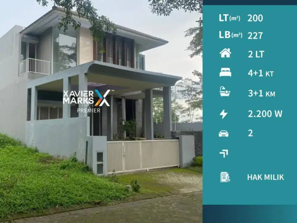 Rumah Mewah 2 Lantai Siap Huni di Kawasan Elit Araya Malang