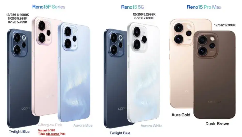 PRE ORDER OPPO RENO 15