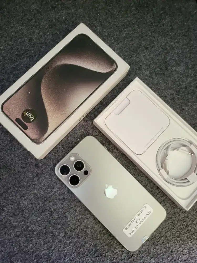IPHONE 15 PROMAX 256GB IBOX RESMI MULUS