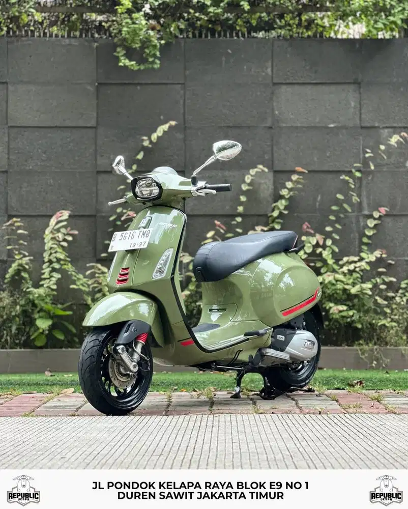PIAGGIO VESPA SPRINT S150 IGET ABS LED FACELIFT TH 2022 WARNA GREEN TE