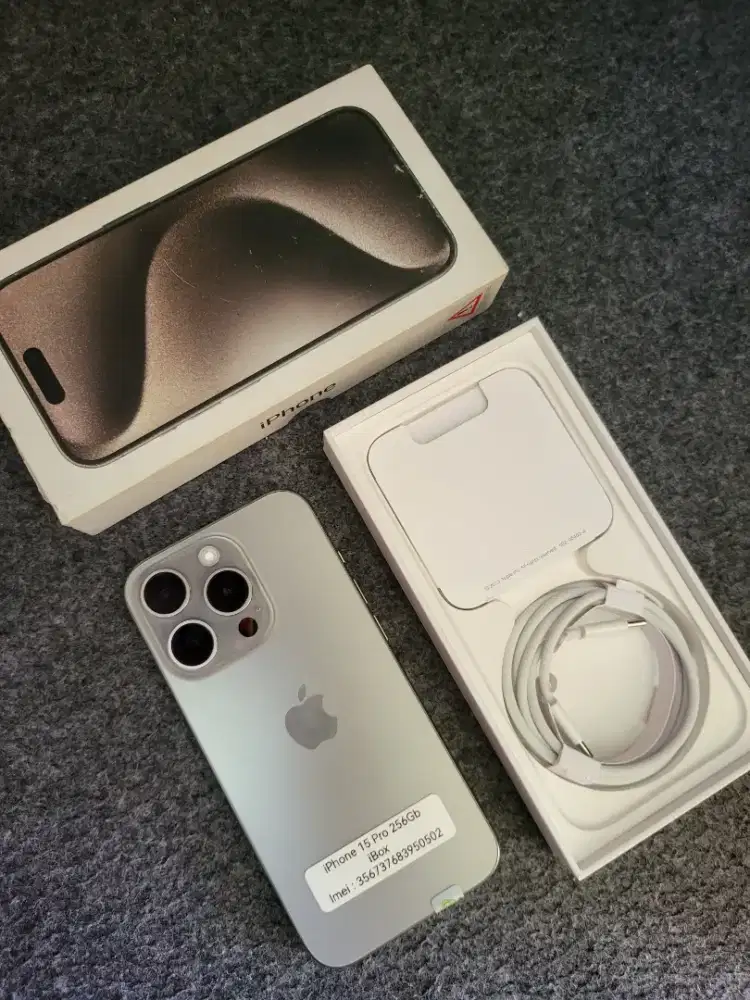 IPHONE 15 PRO 256GB IBOX RESMI MULUS