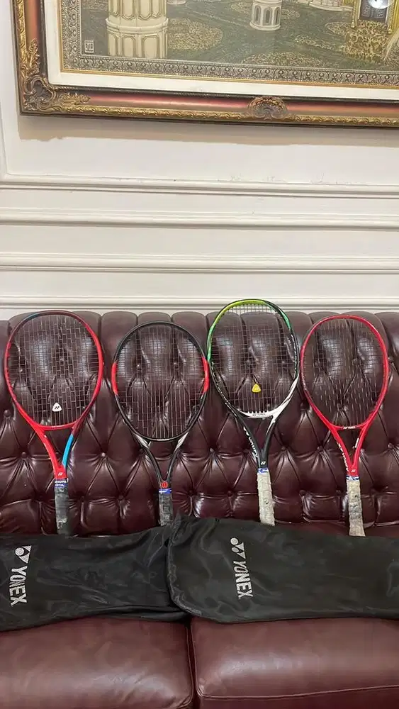Paket Raket Tenis Yonex & Wilson Original – Kondisi Baik – Siap Pakai