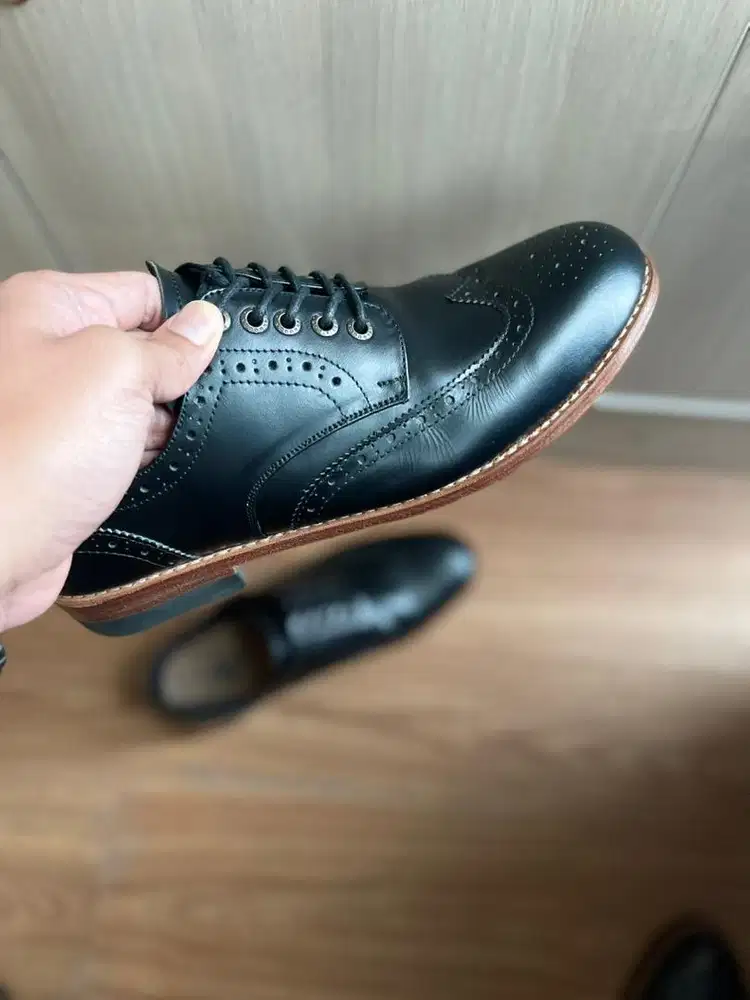 Portee Goods Derby Wingtip Black (41 / 27cm)