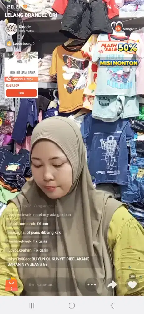 Cari loker.. Admin atau Host live