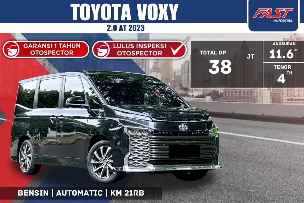 TOYOTA VOXY 2023 2.0 AT LOW KM.21RB & PAJAK PANJANG