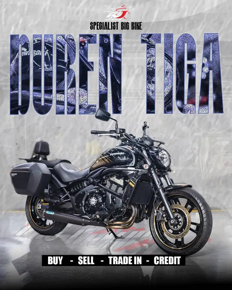 ‎Kawasaki Vulcan S 650 Vulcan650 Knalpot Arrow Km 8.000an warna hitam