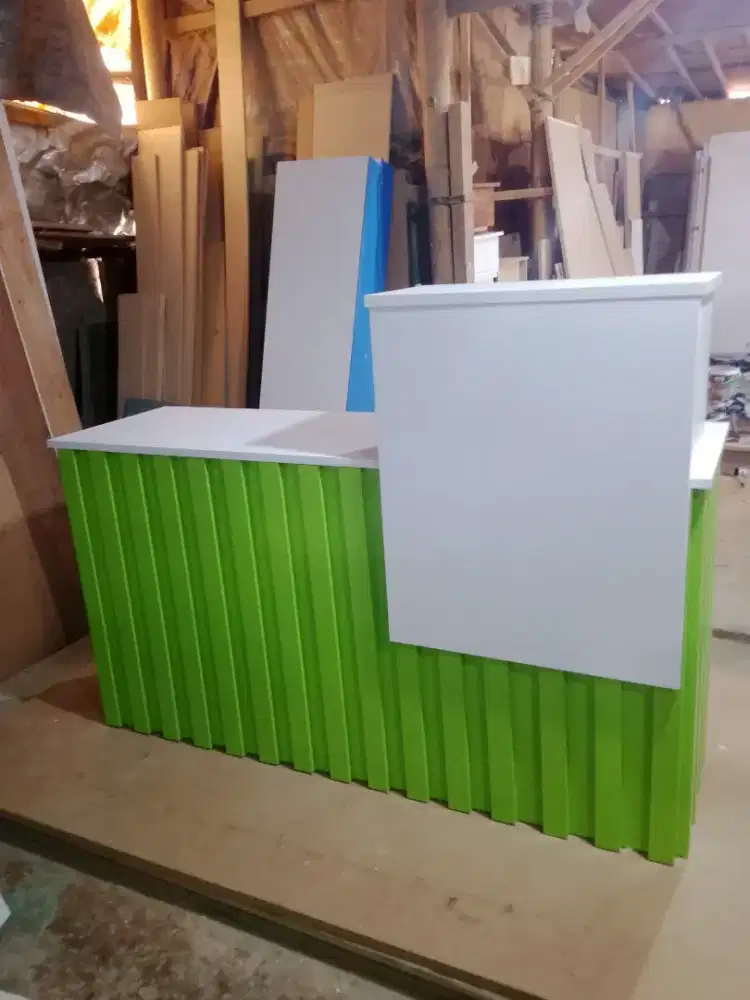 Meja Kasir / Meja Resepsionis Serbaguna Ready Stock, Bisa COD