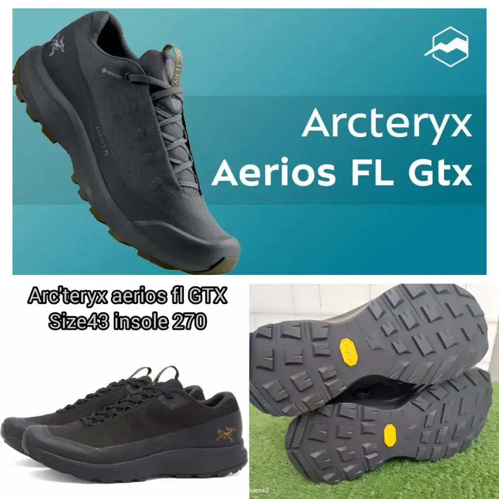 Arc'teryx Aerios FL GTX Sepatu Hiking Outdoor Trekking Trail Runn